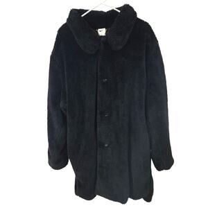 Nike Sportswear Sz XL Men's Black Fleece Trench Sample Coat Loose Fit